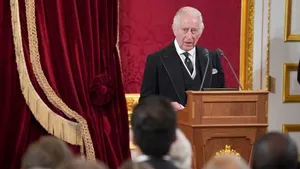 King Charles Iii Addressing The Nation Wallpaper