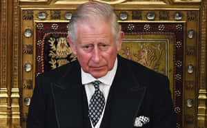 King Charles Iii In Black Suit Wallpaper