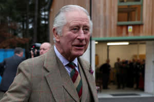 King Charles Iii In Brown Suit Wallpaper