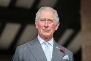 King Charles Iii In Gray Suit Wallpaper