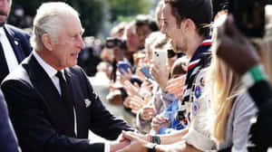 King Charles Iii Shaking Hands Wallpaper