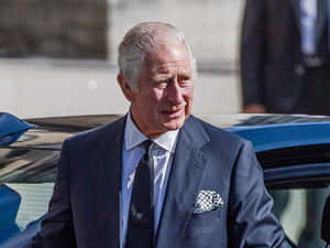 King Charles Iii Walking From Car Wallpaper