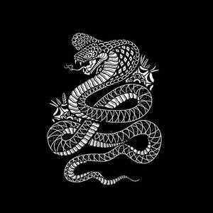 King Cobra Black And White Art Wallpaper