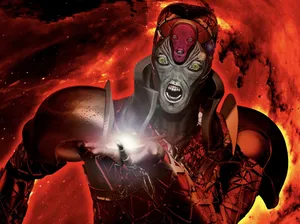 King Crimson Posing Powerfully In Jojo's Bizarre Adventure Wallpaper