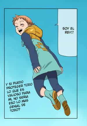 King From The Seven Deadly Sins Anime Series Wallpaper