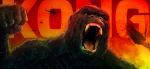 “king Kong Roars To Life In This Ultra-high Definition 4k Image.” Wallpaper