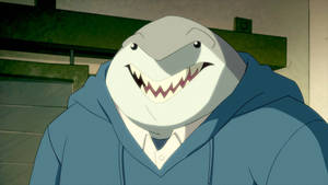 King Shark Cartoon Wallpaper