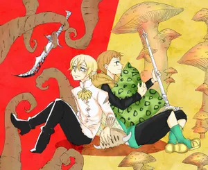 King, The Grizzly's Sin Of Sloth, In A Vibrant Battle Scene From The Seven Deadly Sins Anime Wallpaper