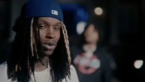 King Von Portrait Night Scene Wallpaper