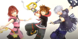 Kingdom Hearts Epic Ensemble - Key Characters From The Kingdom Hearts Series In An Iconic Pose. Wallpaper