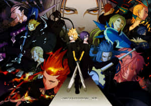 Kingdom Hearts Organization 13 Assembled In Action Wallpaper