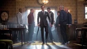 Kingsman Galahad Fight Scene Wallpaper