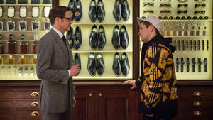 Kingsman Taron And Colin Wallpaper