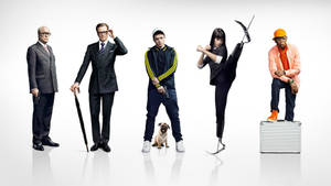 Kingsman The Secret Service Main Characters Wallpaper