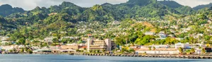 Kingstown Saint Vincent Coastline Panorama Wallpaper