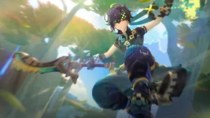 Kinich Action Pose Wallpaper