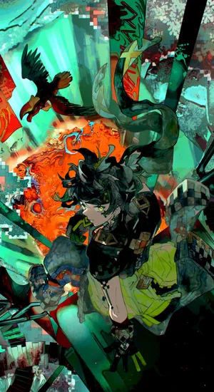 Kinich Inspired Mythical Art Wallpaper