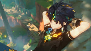 Kinich Relaxing In Nature Wallpaper