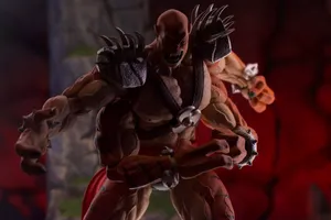 Kintaro In Action, Showcasing His Mighty Strength In Mortal Kombat. Wallpaper