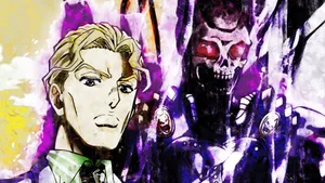 Kira Yoshikage - Anime Villain In Action Wallpaper