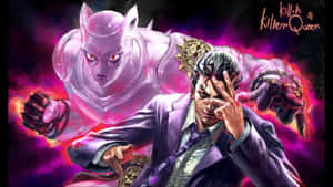 Kira Yoshikage - The Cunning Antagonist Of Jojo's Bizarre Adventure Wallpaper