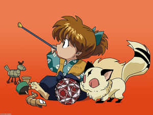 Kirara In The Beautiful Night Sky Wallpaper