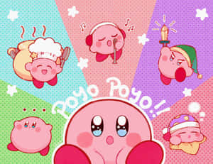 Kirby Collage Aesthetic Poyo Wallpaper