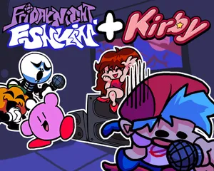 Kirby + Friday Night Funkin Wallpaper