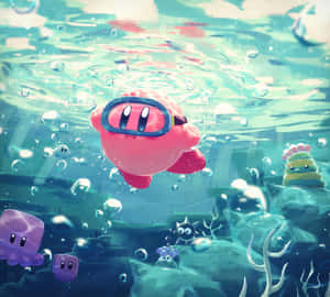 Kirby Underwater Adventure Wallpaper