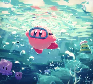 Kirby Underwater Adventure Wallpaper