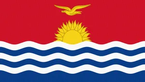 Kiribati Republic Flag Wallpaper