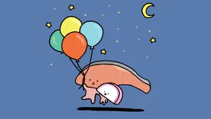 Kirimichan Balloon Adventure Wallpaper