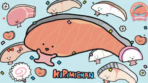 Kirimichan Cute Sushi Characters Wallpaper