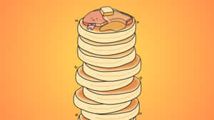 Kirimichan Pancake Stack Wallpaper