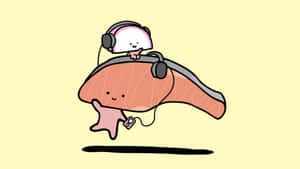 Kirimichan Playing Video Games Wallpaper