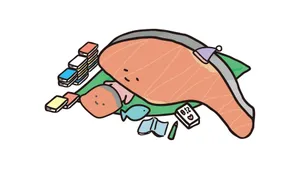 Kirimichan Relaxing With Gadgets Wallpaper