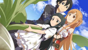 Kirito With His Family Wallpaper