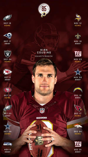 Kirk Cousins Digital Artwork Wallpaper