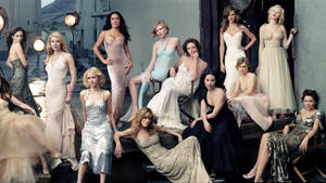 Kirsten Dunst With Other Actresses Wallpaper