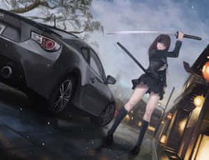 Kisara Tendo Toyota 86 Jdm Anime Wallpaper