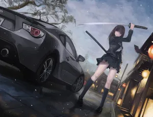 Kisara Tendo Toyota 86 Jdm Anime Wallpaper