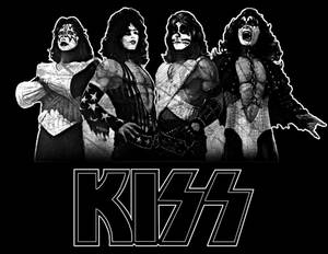 Kiss Band Member Drawing Wallpaper
