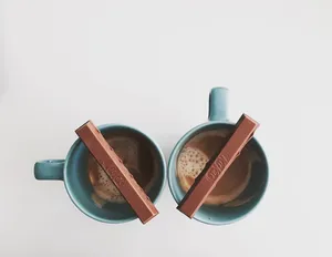 Kit Kat On Hot Chocolates Wallpaper