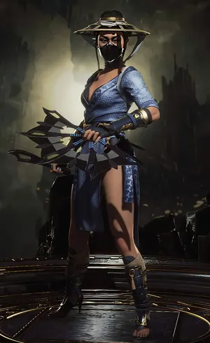 Kitana, The Enchanting Princess Of Edenia, Unleashing Her Deadly Moves Wallpaper