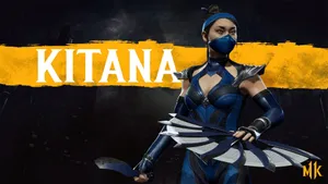 Kitana, The Fierce And Beautiful Warrior From Mortal Kombat, In Action. Wallpaper