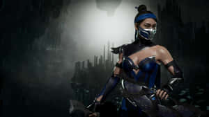 Kitana, The Fierce Princess Warrior In Mortal Kombat Wallpaper