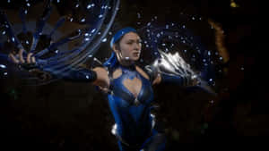 Kitana, The Powerful Princess Of Edenia, Stands Ready For Battle In Mortal Kombat. Wallpaper