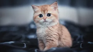 Kitten Stare Cute Cat Pfp Wallpaper