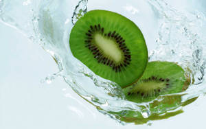 Kiwi Falling Water Wallpaper