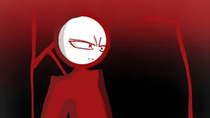 Kj Animated Character Intense Scene Wallpaper
